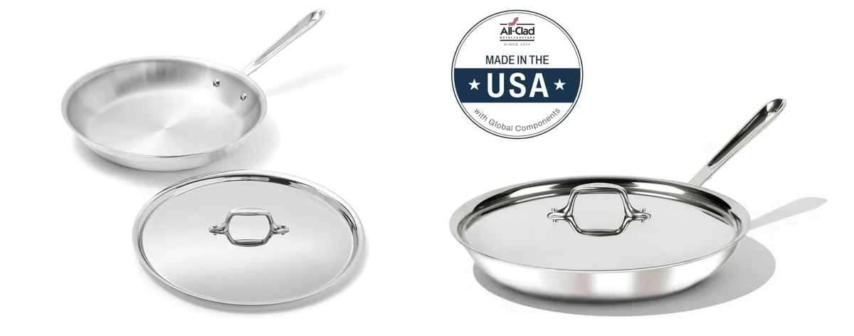 All-Clad D3® Stainless Steel 12 inch Frying images