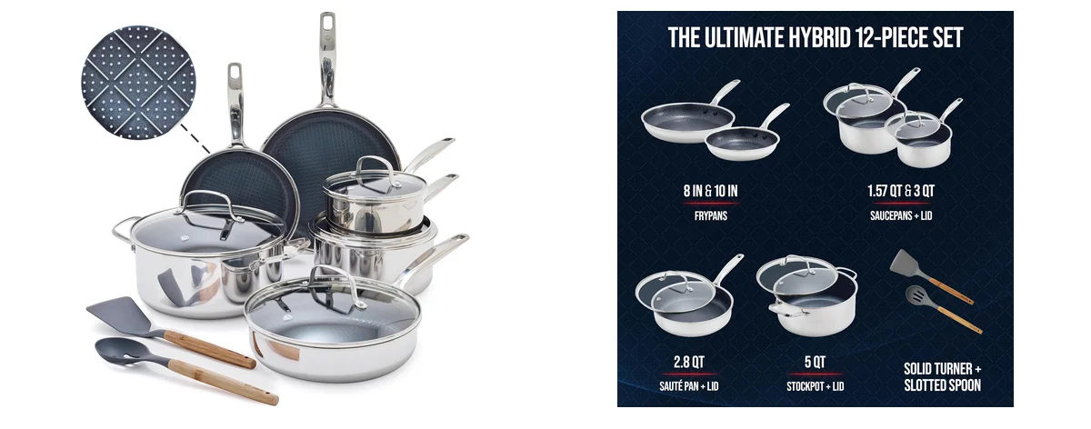 Blue Diamond 12 Piece Cookware Set images