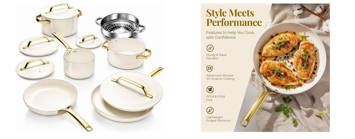 GOTHAM STEEL 11 Pc Set images