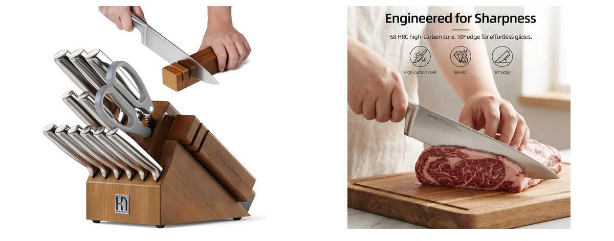 KnifeSaga Kitchen Knife Set images