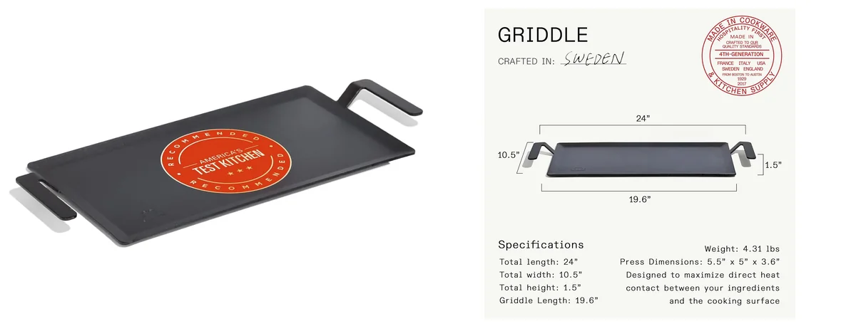 Made In Cookware | Carbon Steel Griddle - images