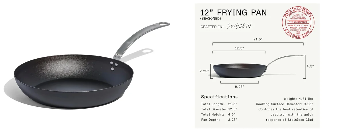 Made In Cookware - Seasoned 12