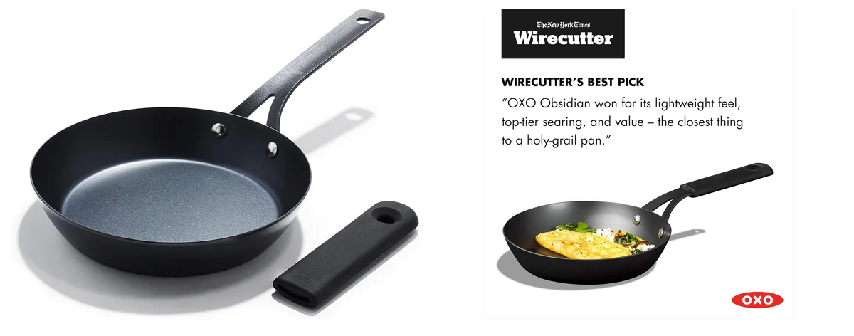 OXO Obsidian Pre-Seasoned Carbon Steel images