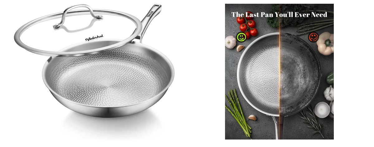 VEDNHOL Titanium Pans for Cooking images