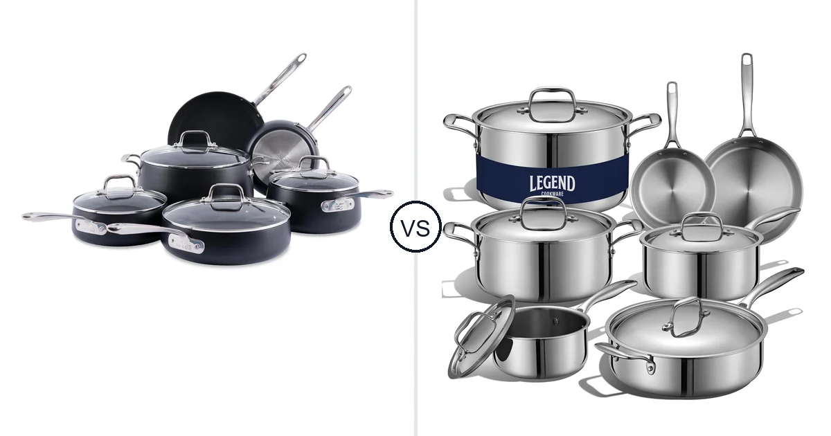 All-Clad 13 Piece Set vs LEGEND COOKWARE 5-Ply: Oven Performance