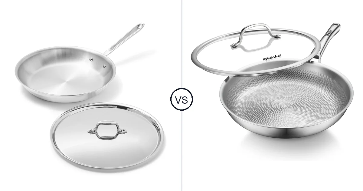 All-Clad D3® Stainless Steel vs VEDNHOL Titanium Pans for Oven