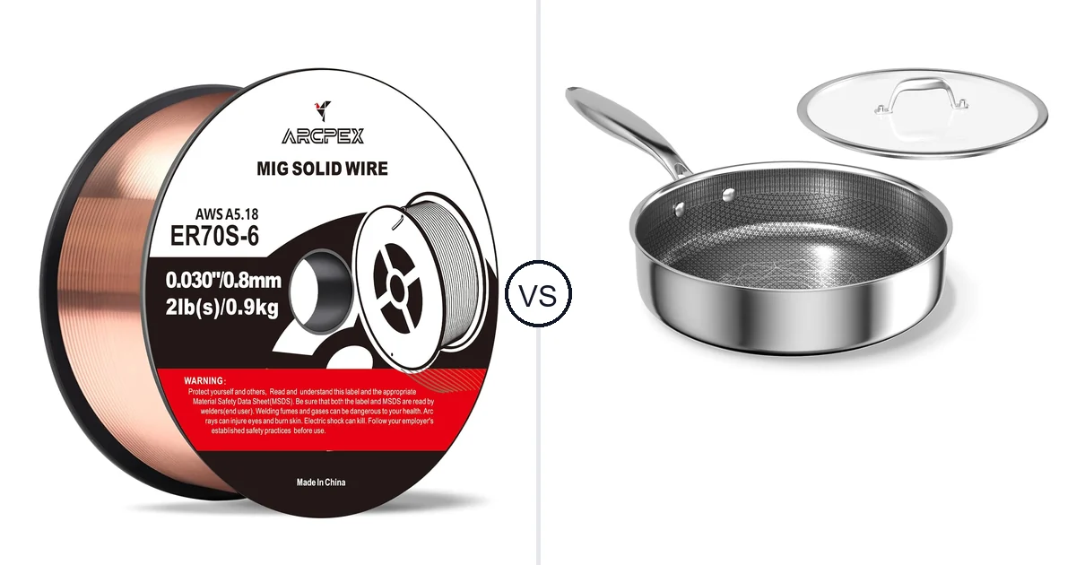 Comparison of ARCPEX ER70S-6 and COOKER KING 6-Quart
