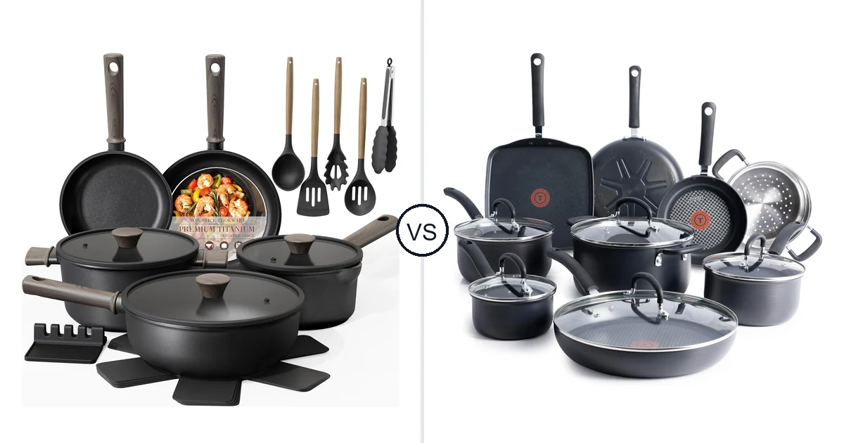 Astercook 19 Pcs Kitchen vs T-Fal 14-Piece: Best Oven for Your Needs