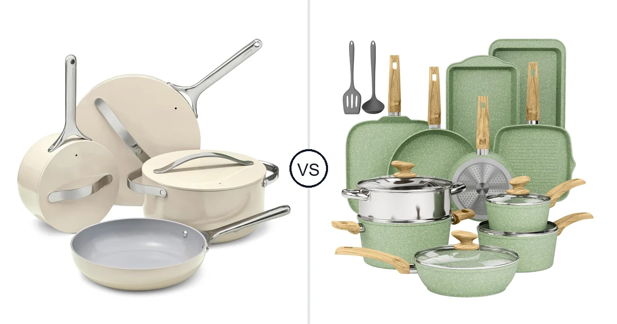 Caraway 12pc vs DishDelight 17 PCS Cookware: Oven Comparison (Key