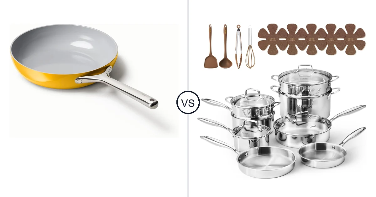 Caraway Nonstick Ceramic vs CAROTE 21 PCS: Oven Comparison