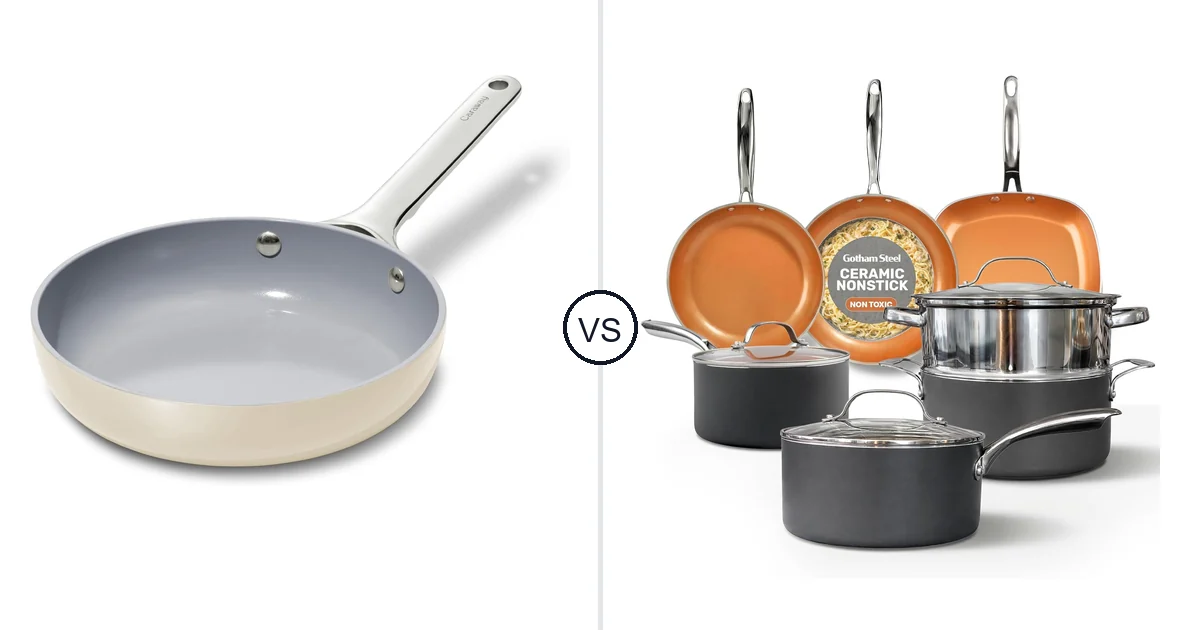 Caraway Nonstick Ceramic vs GOTHAM STEEL 12 Piece Set: Oven