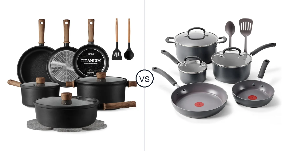 CAROTE 16 PCS vs T-Fal 10 Piece: Best Oven for Your Needs