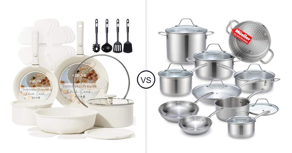 CAROTE 19 Piece vs MUELLER HOME 17-Piece: Best Oven for Your Needs
