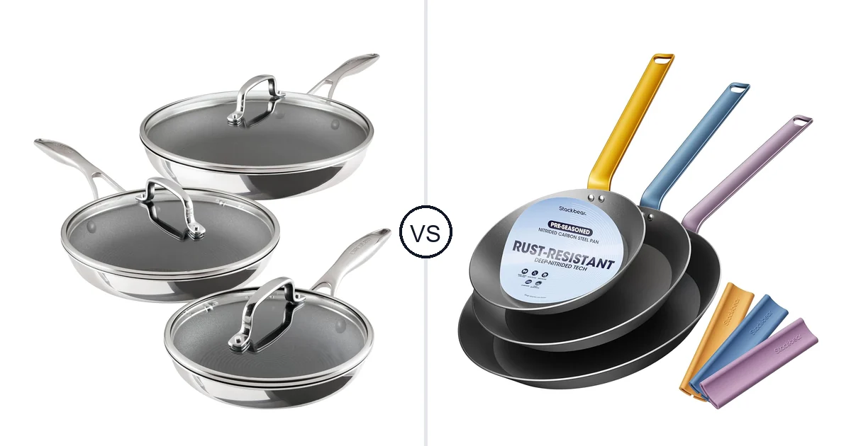 Circulon C1 Series Clad vs Stackbear Carbon Steel: Oven Comparison