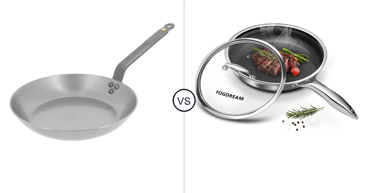De Buyer MINERAL B Carbon vs FogDream Nonstick: Oven Comparison
