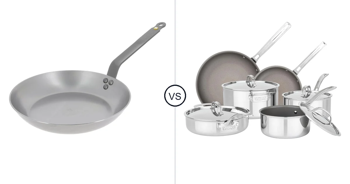 De Buyer MINERAL B Carbon vs Viking PureGlide Pro 3-Ply: Oven