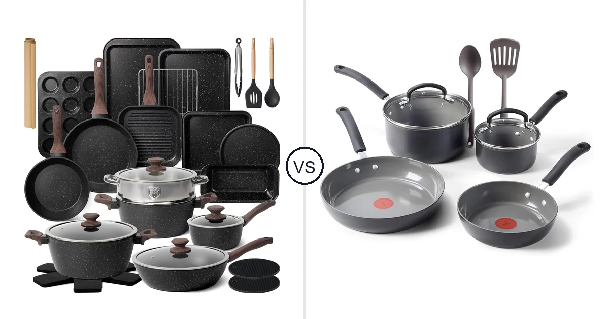 Kikcoin 31 Pieces vs T-Fal 8-Piece: Best Oven for Your Needs