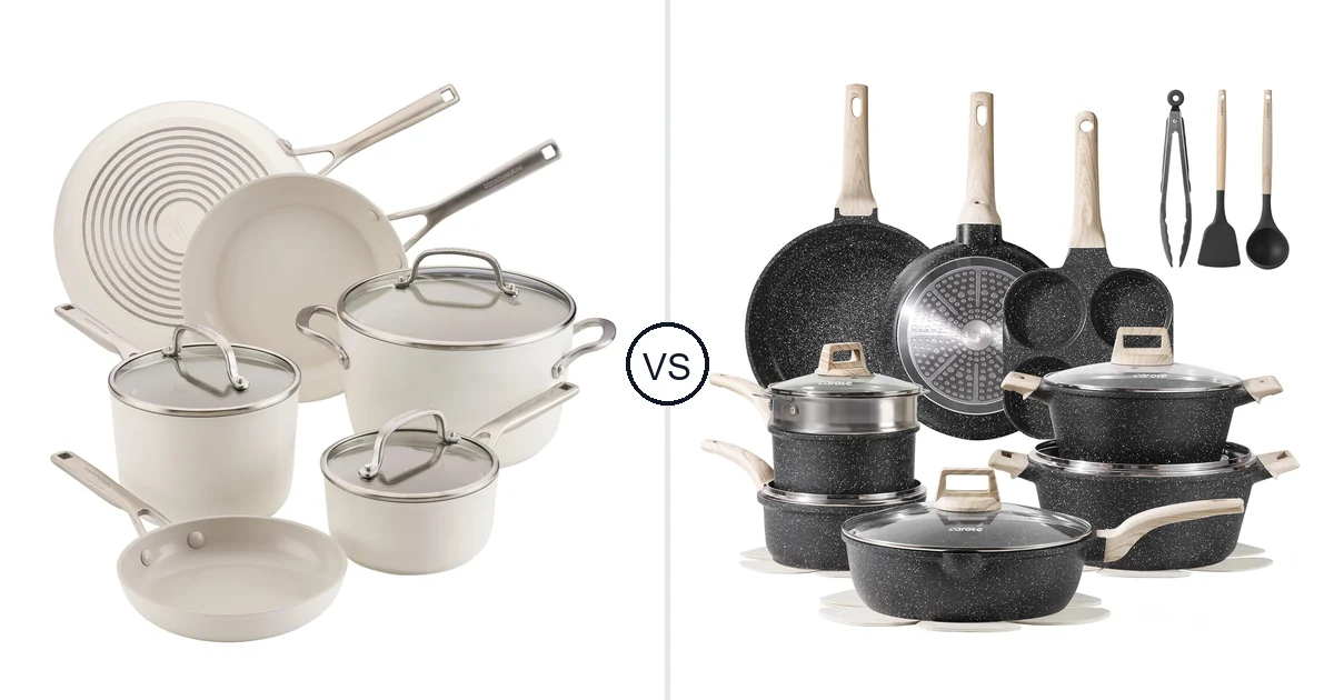 KitchenAid 9 Piece Cookware vs CAROTE 21 Piece: Dishwasher Safe?