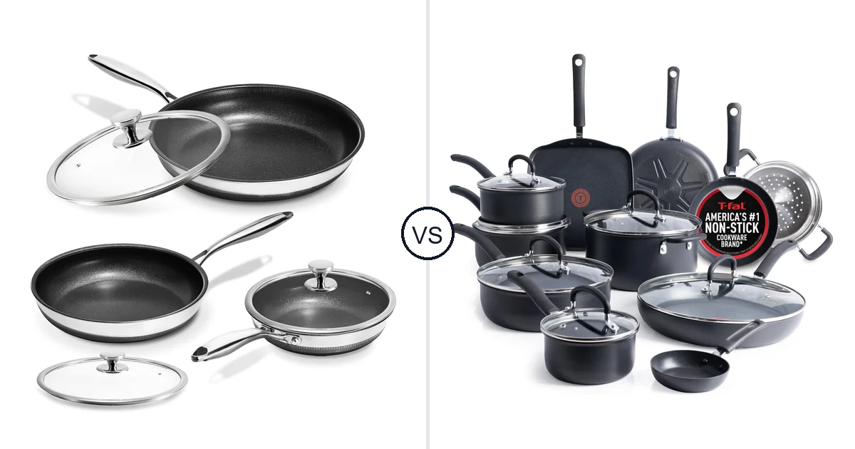 KOKHUB Nonstick Frying Pans vs T-Fal 17-Piece: Oven Safe