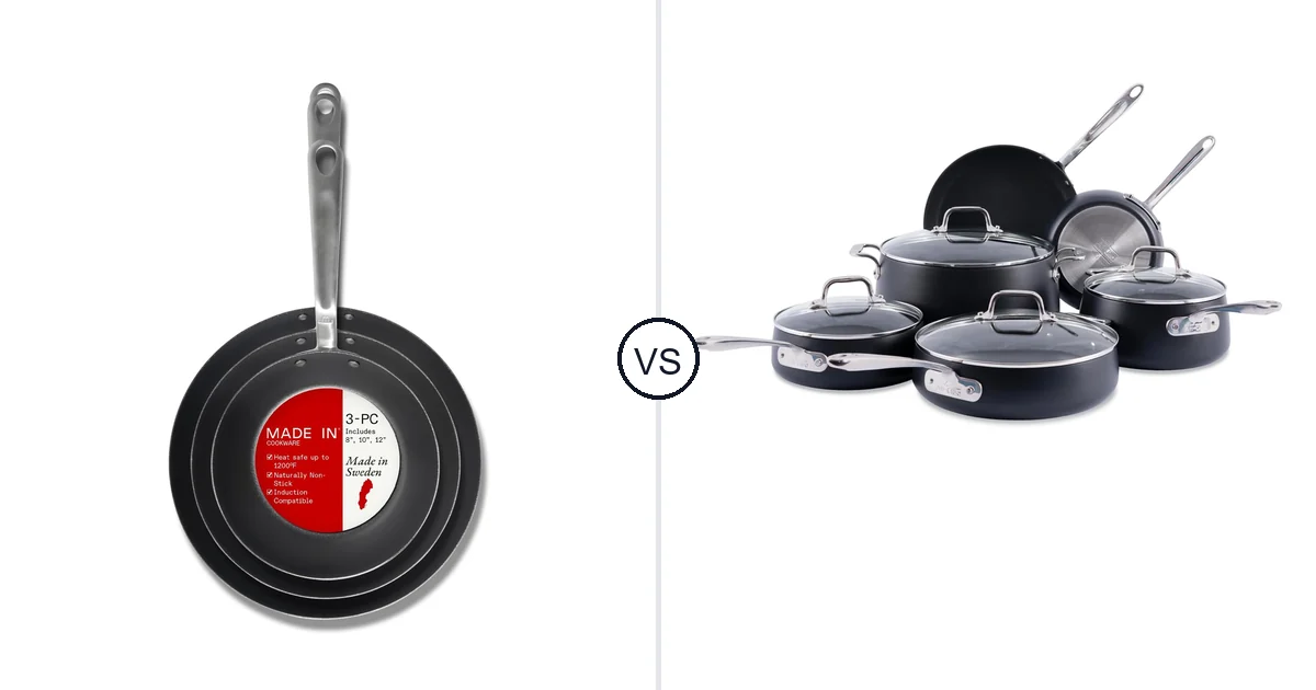 Made in Cookware | 3 Piece vs All-Clad 13 Piece Set: Oven Comparison