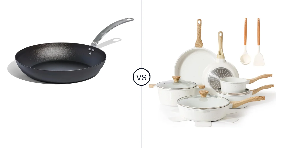 Made in Cookware – Seasoned vs SENSARTE 16-piece: Key Differences