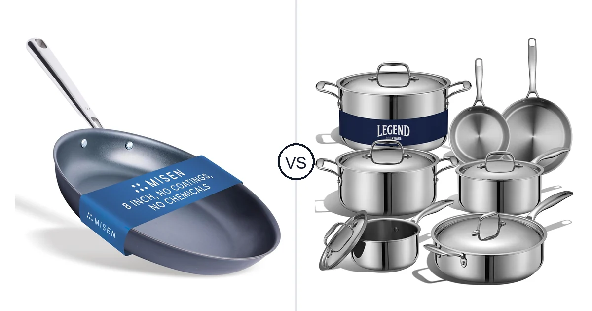 Misen Carbon Nonstick™ vs LEGEND COOKWARE 5-Ply: Best Oven You