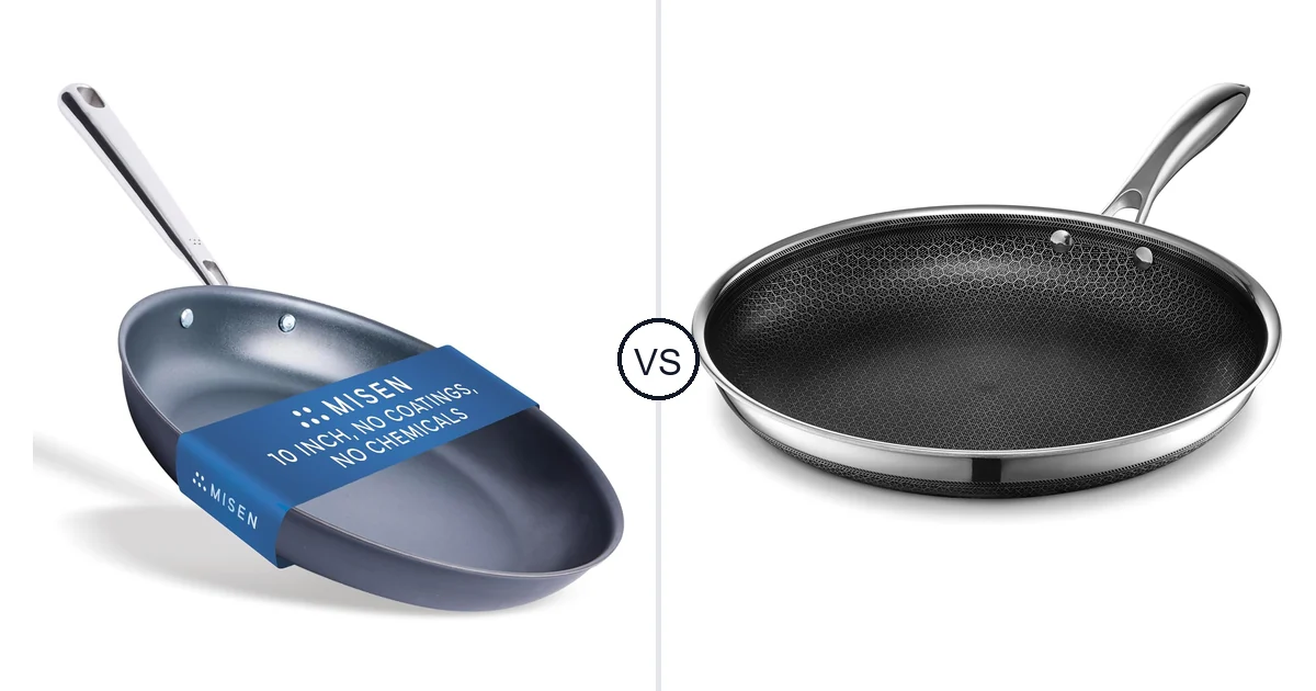 Misen Carbon Nonstick™ vs HexClad Hybrid Nonstick: Oven Performance