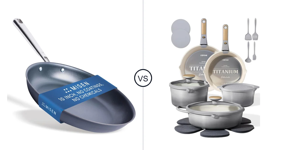 Misen Carbon Nonstick™ vs CAROTE 20 Piece: Best Oven Should You Buy?
