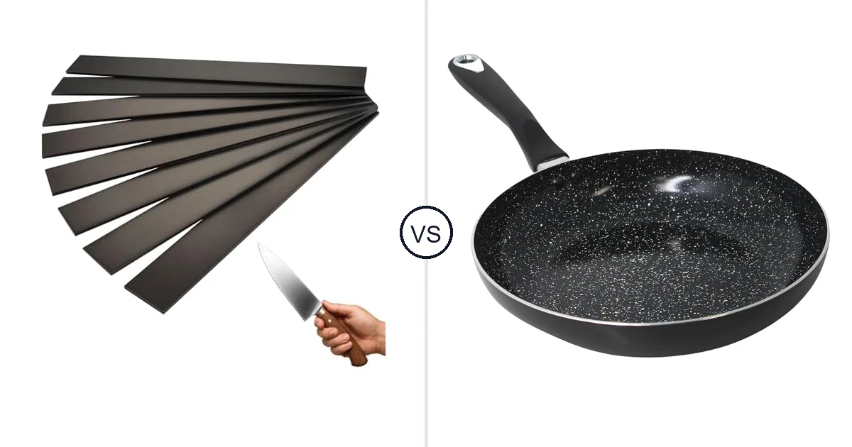 Rocaris 8 Pack 1095 Steel vs Imusa 10” Bistro Ceramic: Key Differences