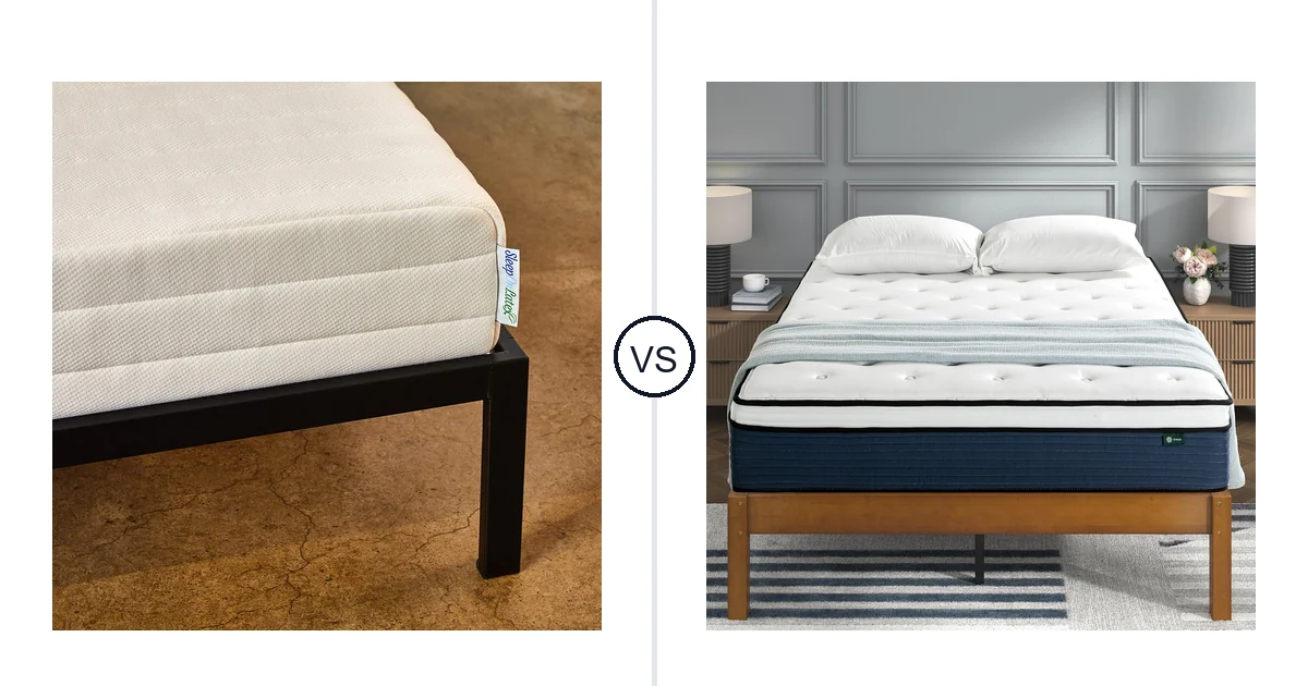 Sleep on Latex Twin vs Zinus Queen: Mattress Comparison