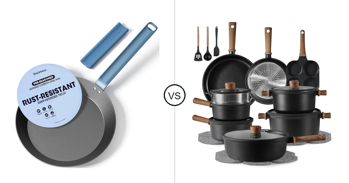 Stackbear Carbon Steel vs CAROTE 24 PCS: Oven Comparison (Key