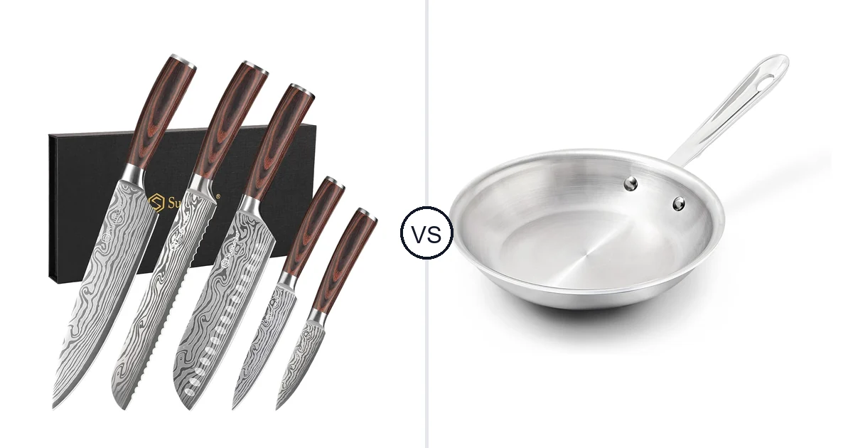 Sunnecko Kitchen Knife Set 5 vs All-Clad D3® Stainless Steel: Oven