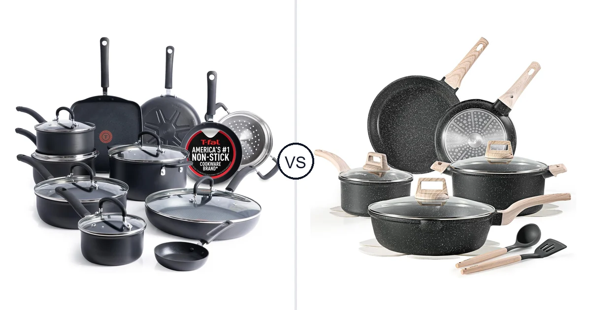 T-Fal 17-Piece vs CAROTE 14 Piece: Dishwasher Comparison (Key