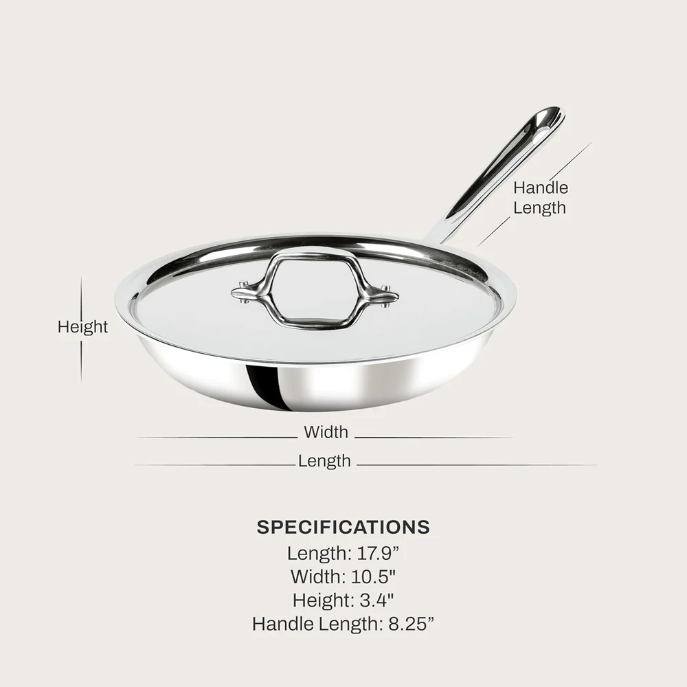 All-Clad D3® Stainless Steel 10 inch Frying
