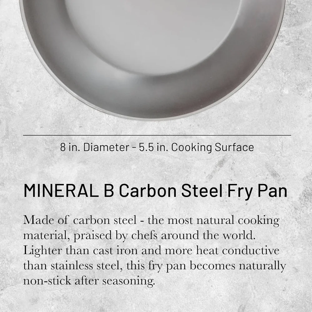 de Buyer MINERAL B Carbon Steel Fry Pan