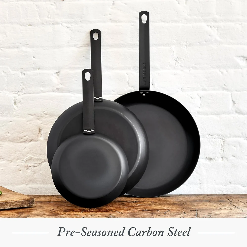 Merten & Storck Pre-Seasoned Carbon Steel 12” Frying Pan