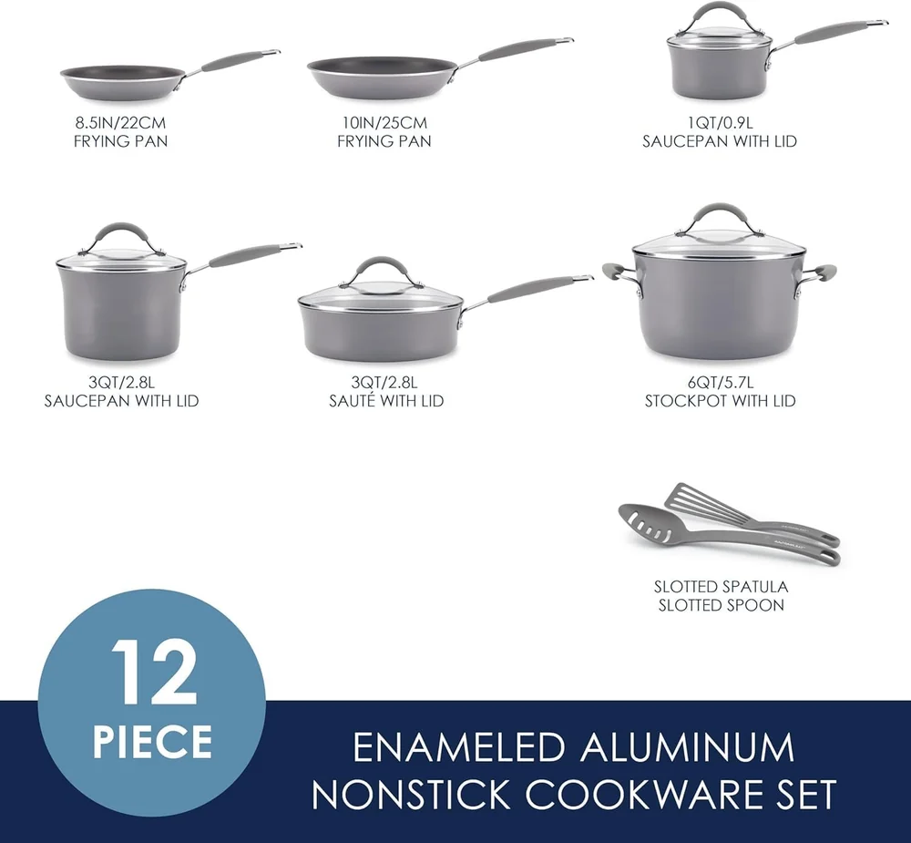 Rachael Ray 12 Piece Porcelain Enamel