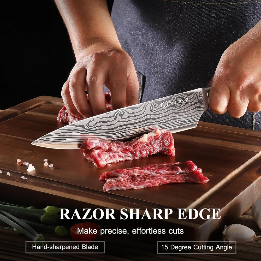 Sunnecko Kitchen Knife Set 5 Piece Chef