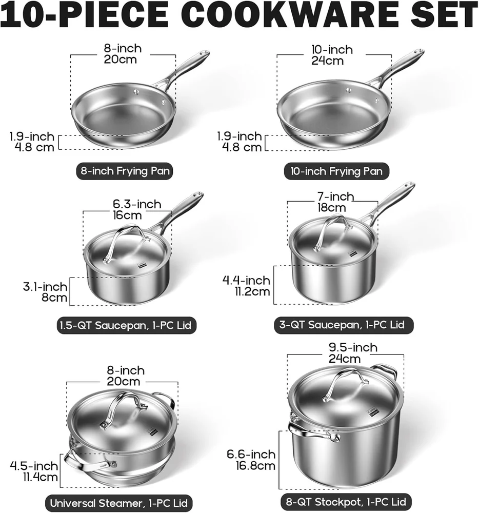 Cooks Standard 10 Pieces