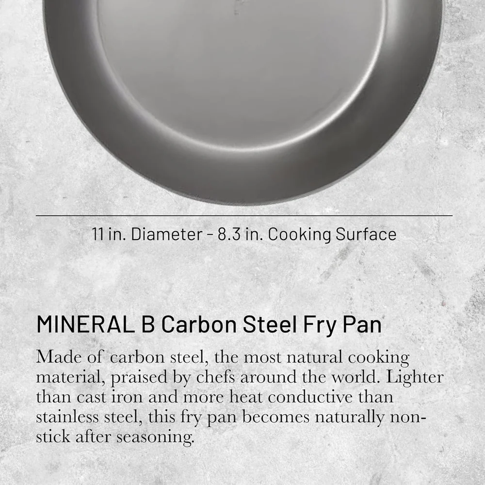 de Buyer MINERAL B Pro Carbon Steel Fry