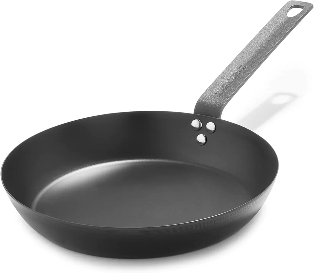 Misen 10 Inch Pre-Seasoned Carbon Steel Fry