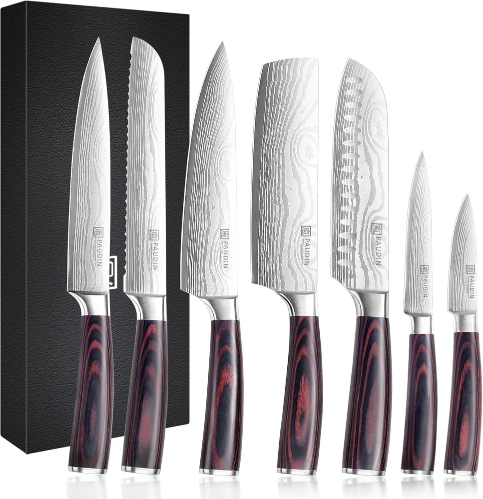Sunnecko Kitchen Knife Set 5 Piece Chef