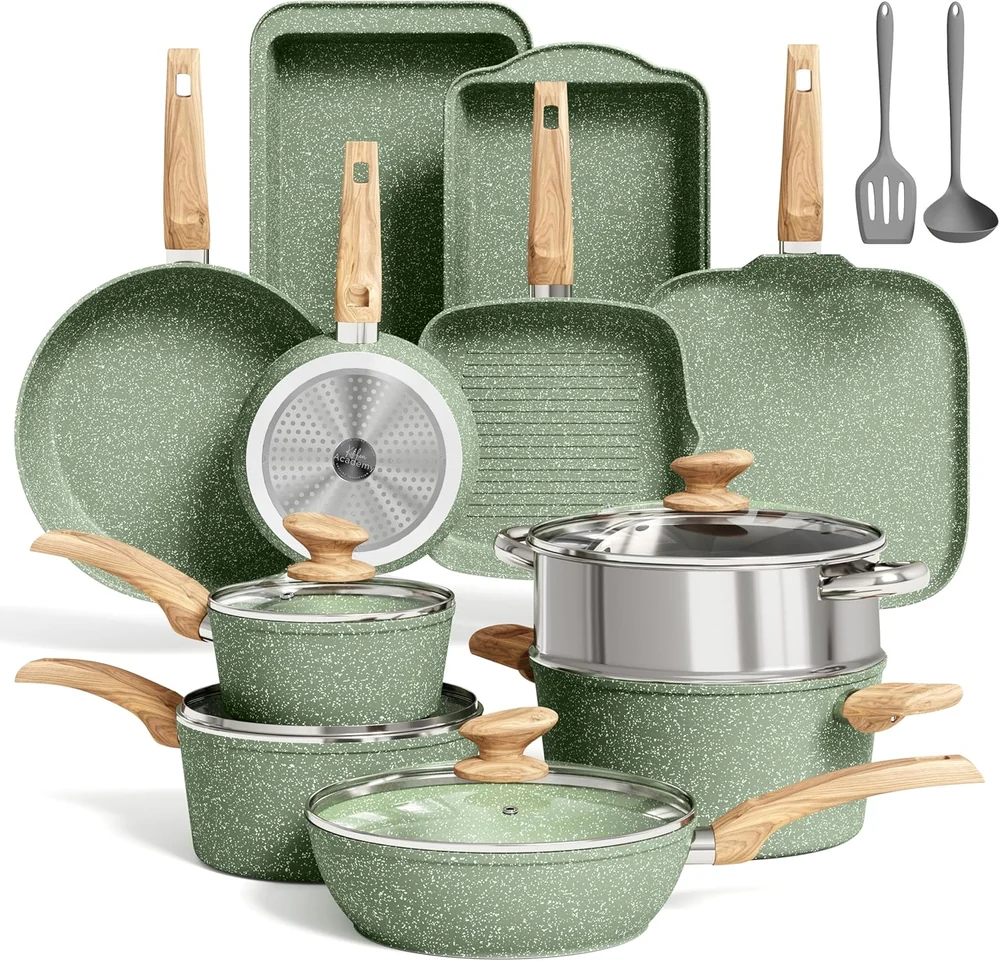 DishDelight 17 PCS Cookware Set