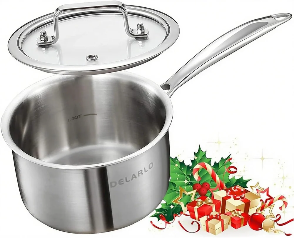 HexClad Hybrid Nonstick 1-Quart Saucepan