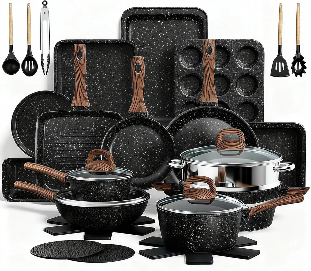 Kitchen Academy 12 PCS Cookware Set
