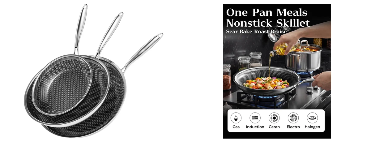 XBM Nonstick Frying Pan Set images