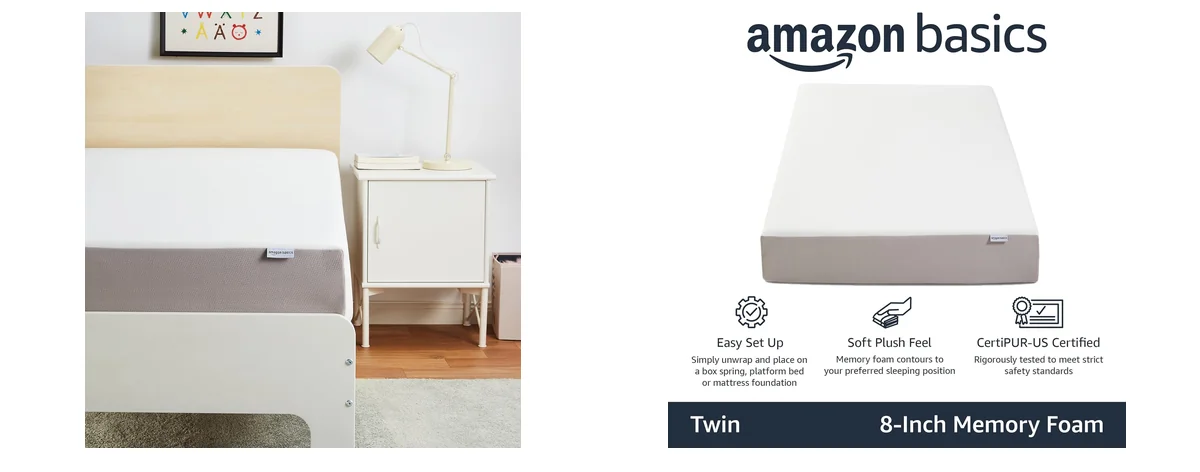 Amazon Basics Twin images