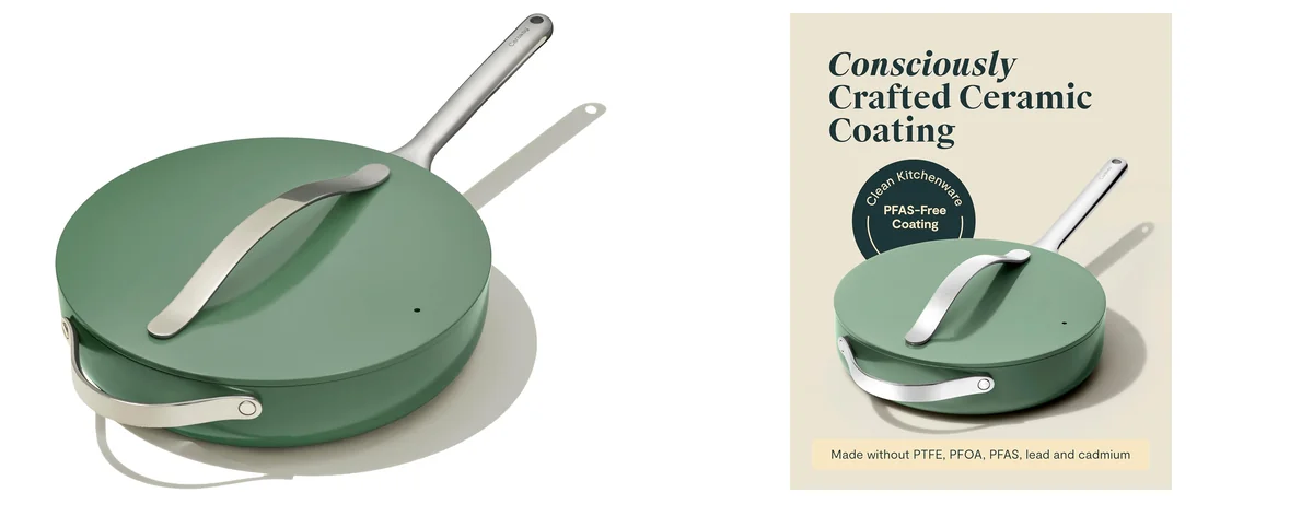 Caraway Nonstick Ceramic Sauté Pan images