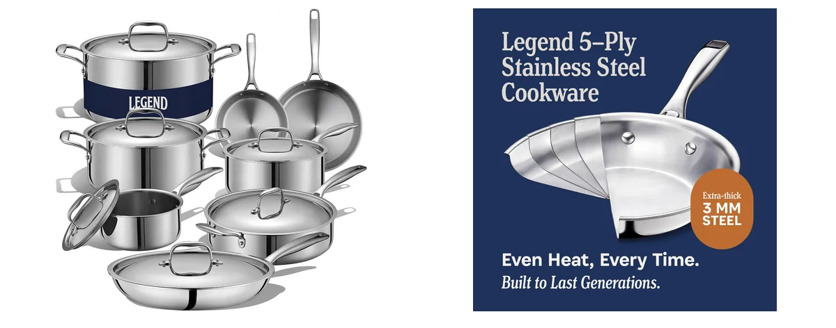 LEGEND COOKWARE 5-Ply images