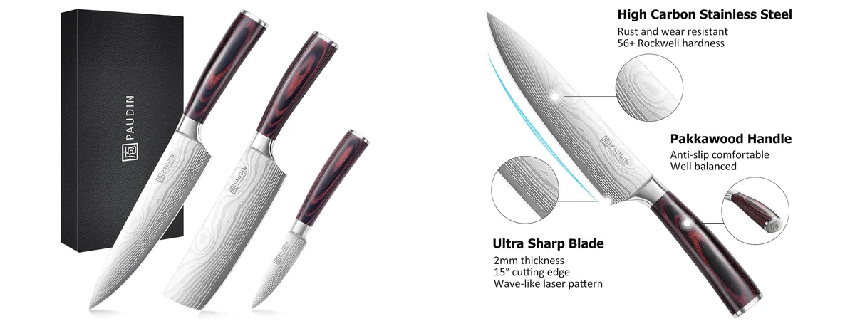 PAUDIN Kitchen Knife Set images